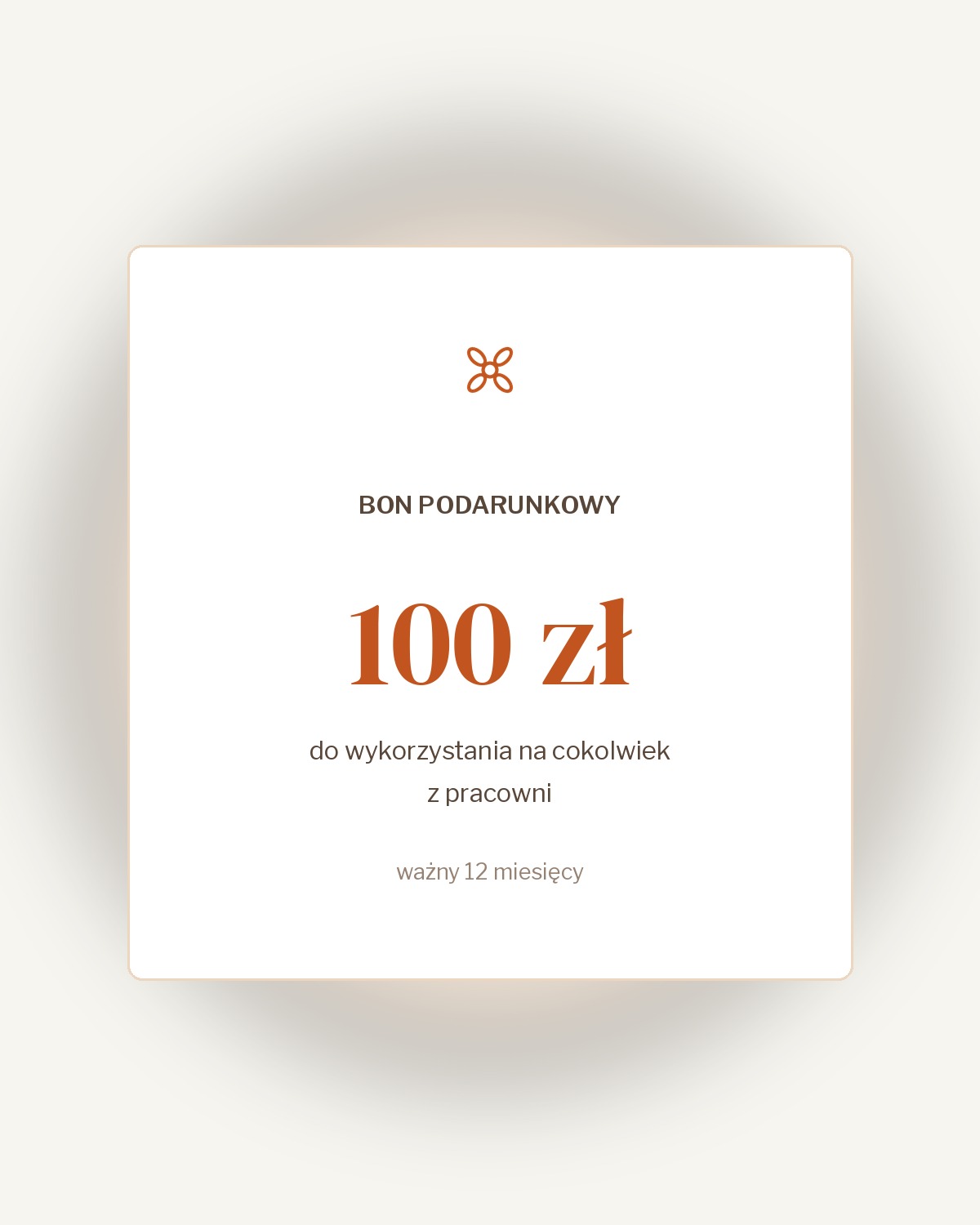Bon podarunkowy 100 zł